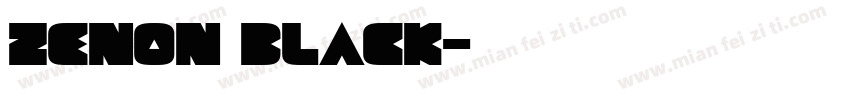 ZENON BLACK字体转换
